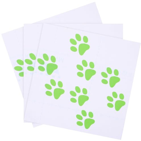 AKOOSY 24 Stück Abziehbilder für Autos Katzenpfoten Aufkleber aus PVC Dekorative Sticker für Autokarosserie Dekor 11X6cm für Auto Dekoration