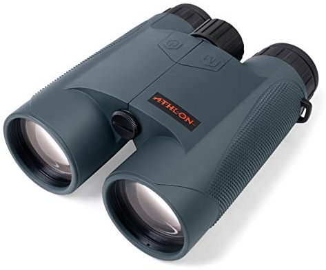 Athlon Optics Binocolo nero con telemetro laser Cronus UHD 10x50 con sollievo oculare per adulti, binocolo ad alta potenza per caccia e bersagli a lungo raggio