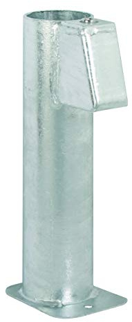 GAH-Alberts 690786 Ground Sleeve for Sign Posts Available in Various Designs with Mounted Jaw Hot-Dip Galvanised for Pipe Diameter 60 mm Length 300 mm, Ø 60/300 mm