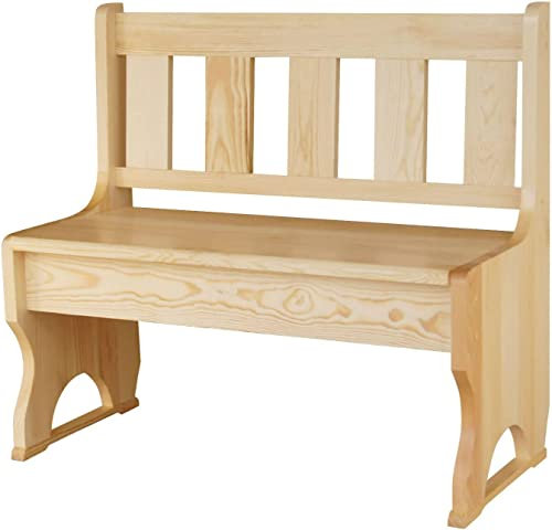 k koma Banco de madera de pino macizo de pino (135)