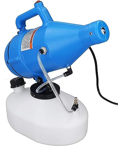 Máquina de nebulización eléctrica, atomizador portátil ultra bajo, ideal para uso público en interiores y exteriores, nebulizador eléctrico de 4,5 L con tamaño de partícula ajustable