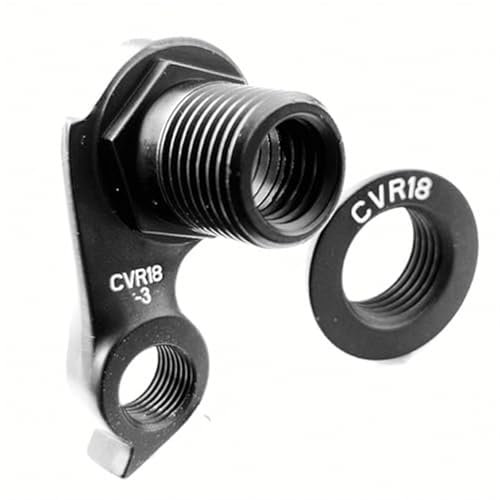Fahrrad-Schaltwerksrolle, Rynplex 1 Stück Fahrrad-Schaltwerkaufhänger, for Cervelo, CVR18-3 DRH-WMN112 Disc Road Frame C3 C5 R3 R5 Disc M12 x 1,75 mm Steckachsen-Ausfallende(Black WGH960P1)
