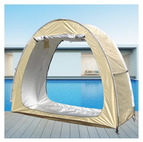 2 PCS Box Biciclette Può Essere Giuntato Box Biciclette per Mobili Da Giardino,Biciclette,Moto Garage Moto per Esterno Box Biciclette,Yellow