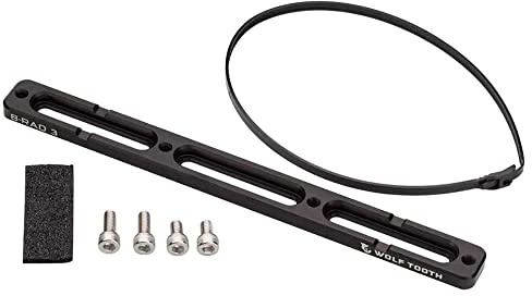 Wolf Tooth B-Rad-3 Flaschenhalter, Unisex, Erwachsene, Schwarz, M | Wolf Tooth B-RAD 3 Basishalterung – leichtes Aluminium, vielseitige Fahrradverpackung und Fahrradaufbewahrung