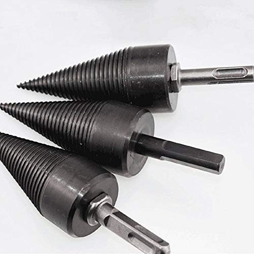 Drill Bit Sets Weichai Drill Bit Chop Wood Splitting Tool Splitting Cone Log Splitters Wood Breaking Machine Wood Breaker Firewood Chopper-S-1Pcs_S
