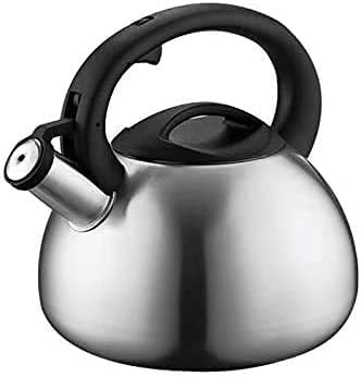 ZHANGDONG Bouilloire INOX Bouilloire sifflante Théière en Fonte Bouilloire, Bouilloire à thé sifflante en Acier Inoxydable, avec poignée résistante à la Chaleur. Universel pour Tous Les