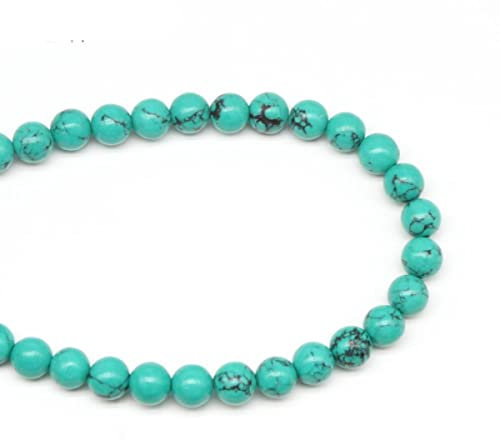 Natürlicher schwarzer Turmalin, lose runde Perlen, 4 mm, 6 mm, 8 mm, 10 mm, 12 mm, Turmalin, schwarze Perlen für Frauen, Schmuckherstellung, Blau, Türkis, 6 mm