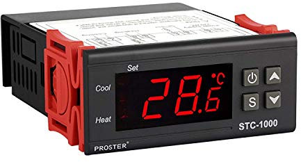 Fasizi Digital STC-1000 - Termostato multiuso del regolatore di temperatura 220V con il sensore