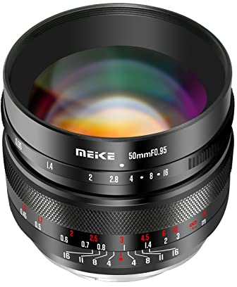 Meike 50 mm f0,95 große Blende, manueller Fokus-Objektiv, kompatibel mit Nikon Z Mount Kameras Z50, Z5, Z6, Z7 unter APS-C-Modus