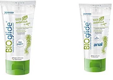 Joydivision BIOglide Gleitgel, 150 ml & JOYDIVISION Original BIOglide anal – BIO Gleitgel für den Analverkehr, 80 ml