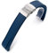 StrapXPro Cinturino in Gomma Compatibile con Seiko 5 Sport 5KX SRPD55 GMT SSK001, Blu, Herrengröße, Nero di stagno