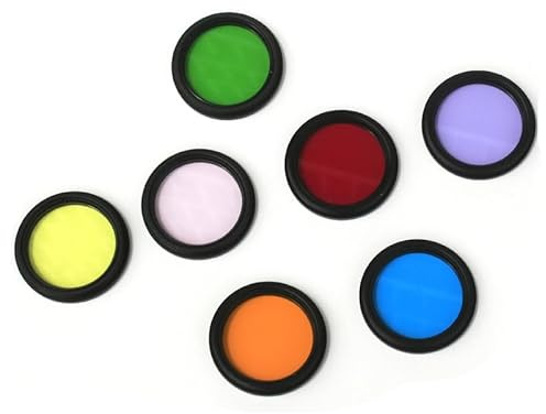 2 Inch Telescope Eyepiece Filter Kit Astronomical Telescope Accessories Moon Filter with 5 Color Filters for Astronomical observations (7PCS)