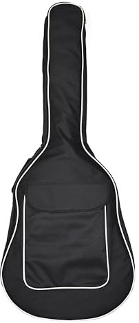 Azatemgo 39 40 41 Zoll Gitarre Gig Bag Gitarren Cover Gitarrentasche Akustikgitarre Tasche E-Gitarren Tasche mit 10mm Polsterung-600D Oxford Tuch außenmaterial-110 x 44 x 14CM(Schwarz)