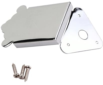 ibasenice 2pcs Mandolin Parts Metal Triangle Tailpiece Screws for Guitar Mandolin Enhance Appearance Performance