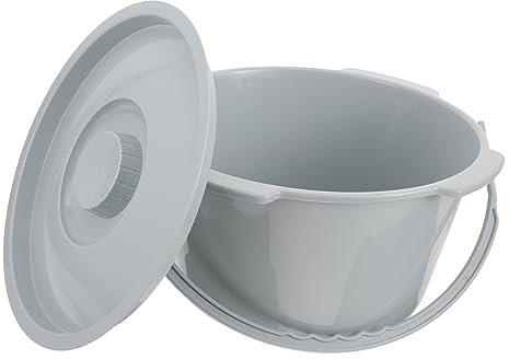 SOLUSTRE Plastik-spucknapf Für Ältere Menschen Robustes Leichtes Urinal Mit Griff Für Bett Und Schlafzimmer Tragbares Nachturinal Aus Kunststoff