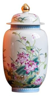 KaTiak Tea caddy,Ceramic Tea Caddy Chinese Tea Cans Large Capacity Ceramic Tea Packaging Cans White Tea Dahongpao Green Tea Sealed Cans