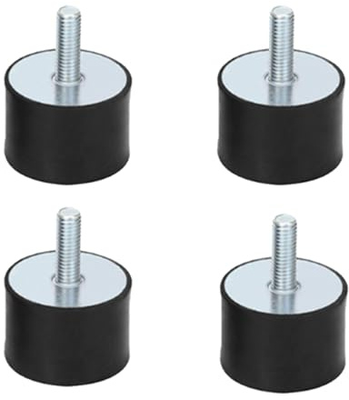 Fc'Noqgn 4pcs M6 Vibration und Dämpfer Halterung Gummi mit Gewindebolzen 0,79 x 0,39 in.