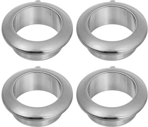 sourcing map 4 Pcs 0.98 inch (25mm) Nylon Desk Grommets, Plastic Cable Hole Cover, Wire Cord Cable Organizer for Computer Desk Cabinet, Black