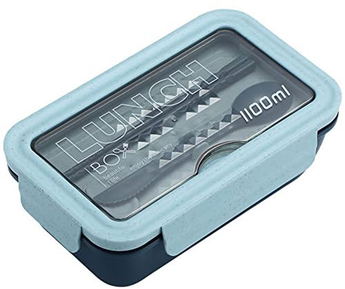 Lunc Boxes Scatola Lunc Portatile da 1100 ml Scomparto Quadrato a Tenuta stagna Scatola per la conservazione degli Alimenti Contenitore per la conservazione degli Alimenti Bento Bo