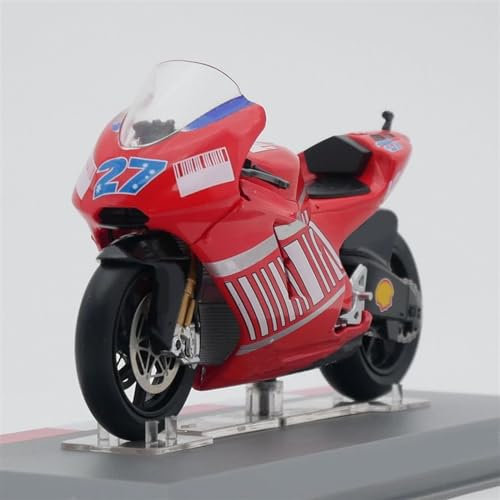 MPODYTSF Maßstabgetreues Modell Motorrad Metall Modell Sammlung Simulation Druckguss Geschenke 1:18 Für Ducati Desmosedici GP7 2007