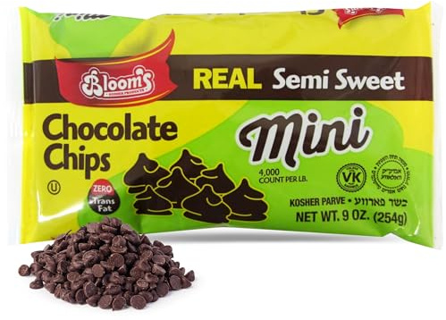 Blooms Real Mini Chocolate Chips - Pack of 3 [3 x 255g] - Ideal for Baking, Desserts, and Snacking
