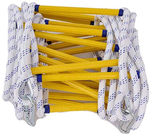 CXJGCRDM Strickleiter, Sicherheitsleiter, Notsicherheitsleiter, Feuerleiter, Strickleiter, Not-Feuerleiter mit Hakenkarabiner/5M