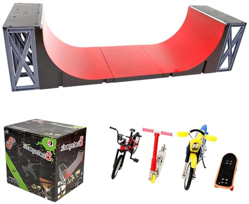 Finger Skateboard Geschenkset, Fingerboard Rampen Mit Mini-Fingerspielzeug Set, Sportspielzeug Kind Reparatur Tech Tool Kit, Kinder Finger Skater, Skateboard Spielspielzeug, Sportspielzeug Für Kinder