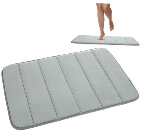 COLLBATH Tappeto per Bagno Assorbente Antiscivolo 40x60 CM in Poliestere
