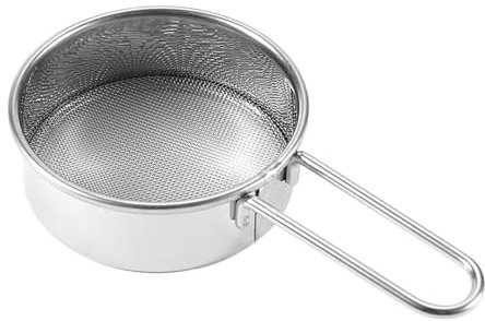 Tamis pour la cuisine – Tamis en acier inoxydable | Tamis à maille fine | Plumeau à farine pour la cuisson de tamis à mailles fines et passoires en acier inoxydable 304, passoire à maille fine pour la