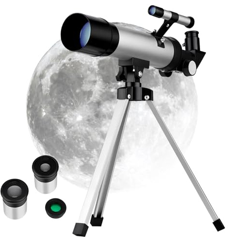 Uonlytech Spiegelteleskop Mit Verstellbarem Stativ Für Astronomie Tragbares Teleskop Für Erwachsene Für Sternenbeobachtung Und Astronomieausbildung