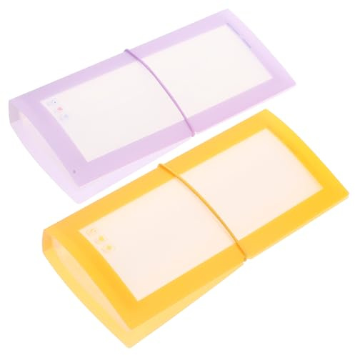PENIKOKO 2 pièces Organisateur Autocollants Album de Rangement Transparent Grand Format Couleurs Pastel Protège et Affiche Vos Autocollants pour Étudiants et Collectionneurs