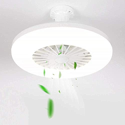 Chandelier, Small Invisible Ceiling Light with Fans Round Fan Chandelier Balcony Dormitory Fitting Room Bathroom Kitchen Mute White Interesting Life Home Lighting