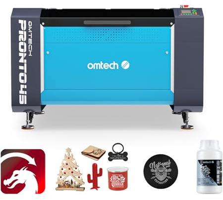 OMTech CO2 Laser Cutter & Graviermaschine 90W Laserschneider 900x600mm Gravurfläche Lasergravierer Industrielle Gravurmaschine mit Autofokus, Luftunterstützung(with Lightburn)