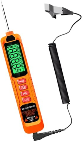 Probador de tensión - Herramienta de diagnóstico para circuitos - Probador de circuito de coche, pantalla LED con cable de resorte y sonda | Compatible con autocaravanas Remolques y Vehículos