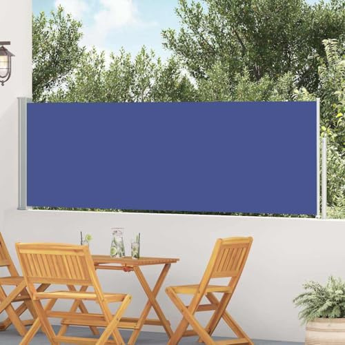 Genérico Toldo Lateral retráctil de jardín Azul 100x500 cm,Casa y jardín,Jardín,Artículos de Exterior,Sombrillas,48384