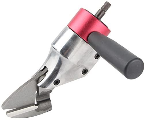 Fårsax, Metallplåt Saxhuvud for elektrisk borrchuck järnsax Plasttyg Ull Trådnätsskärare Luftskruvmejsel Använd skärverktyg(A Straight Shear)