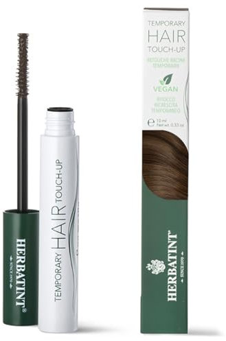 Herbatint Temporary Hair Touch-Up Castano - Mascara Capelli per Ritocco Istantaneo della Ricrescita | Copertura Temporanea Capelli Grigi, Dermatologicamente Testato, 93% Ingredienti Origine Naturale