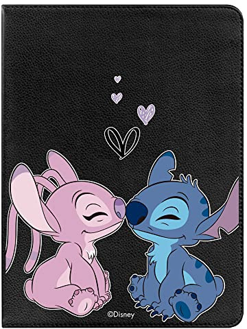 Funda para Tablet Samsung Galaxy Tab A8 2021 Oficial de Clásicos Disney Lilo & Stitch Beso. [Funda Tablet]. [Protección contra Caídas] Giratoria 360 Grados [FUNCIÓN Soporte].