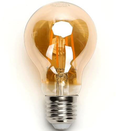 Blendend Bombilla LED de filamento A60 E27 12W, ámbar, eficiente para iluminación cálida, ideal en casa y espacios comerciales.
