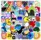 Ingenieure Hacker Geeks Aufkleber IT- Stickers 50 Stück Skateboard Graffiti Aufkleber Motorräder Fahrrad Snowboard Gepäck Laptop Auto Koffer für Kinder und Jugendliche Wasserdichte Vinyl Aufkleber