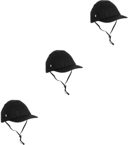 SOLUSTRE 3piezas Gorro De Soldador y Seguro para Protección Construcción y Soldadura Gorra Ventilación Material y Color Negro