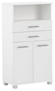 Schildmeyer Highboard Emmi 159168, weiß matt, 30,3 x 59,8 x 110,5 cm