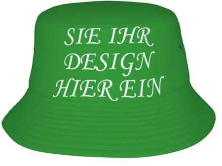 MOSGDBV Fischerhut personalisiert Herren – Selbst gestalten Sonnenhut Sie Ihren eigenen Hut mit Text, Foto oder Logo Bucket Outdoor und Reisen
