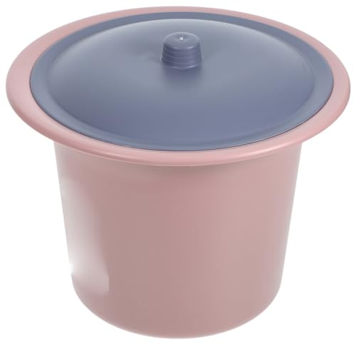 OUNONA Portable Plastic Urine Bucket with Lid for Bedside Use, Easy to Clean Chamber Pot Suitable for Pregnant Women and Grandparents, for Home and Hospital Use