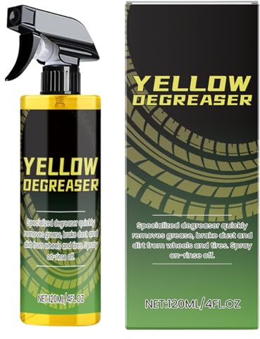 JINGLING Nettoyant pour jantes de voiture, 120 ml, spray de nettoyage pour jantes, pour voiture, SUV, véhicule tout-terrain, transporteur, berline, garage, urbain, extérieur