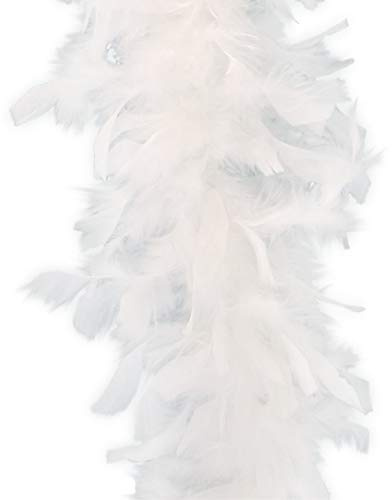 KarnevalsTeufel.de Junggesellinnenabschied, Set für die Braut, Brautfreundinnen, Hochzeit, JGA Party Brautparty (Boa Weiß)