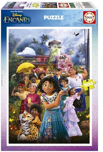 Educa - Disney Encanto | Puzzle 500 Teile für Kinder und Jugendliche ab 11 Jahren, Mirabel Madrigal Kolumbien Magie, Inklusive Puzzle-Kleber (19572)