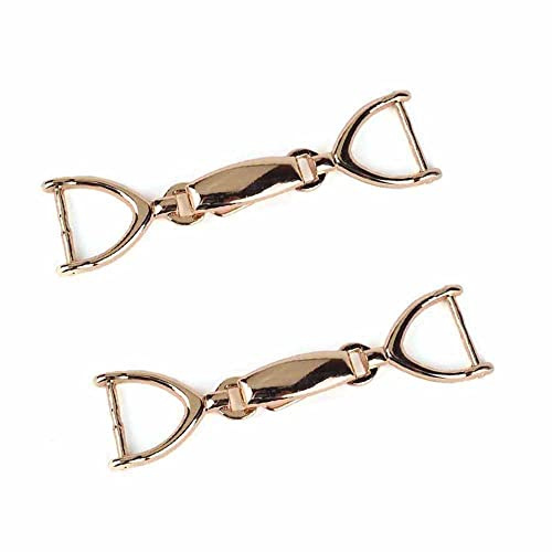 GIVBRO 2 x Knebelknöpfe mit Metallschnalle, Clip-Zubehör für Mäntel, Jacke, Seesack, Kleidung, Nähen, Gold