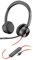 Micro-casque filaire haut de gamme Poly Blackwire 8225 – Annulation active du bruit – Son binaural hi-fi - Connexion à un PC/Mac - Certifié Microsoft Teams