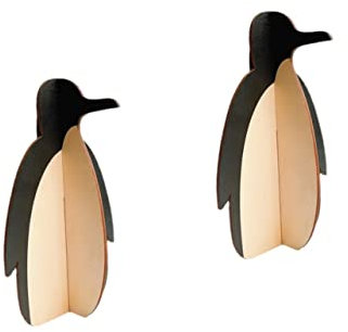 Cabilock 2stücke Holz Brillenständer Im Pinguin-design Kreativer Brillenhalter Aus Massivem Holz Für Schreibtisch Wohnzimmer Und Büro Dekoratives Brillenregal Für Sonnenbrillen Und